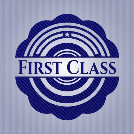 First Class denim background