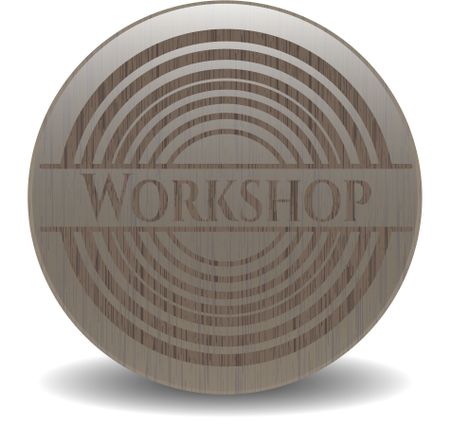 Workshop wooden emblem