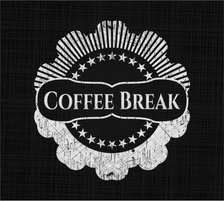 Coffee Break chalkboard emblem