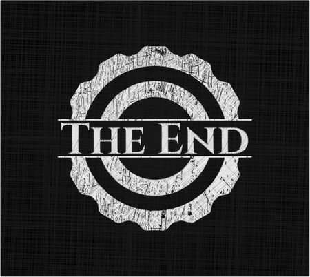 The End chalkboard emblem
