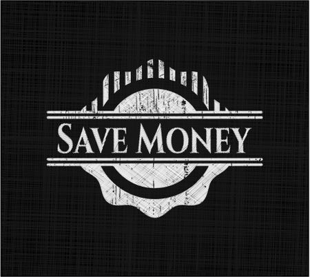 Save Money chalkboard emblem