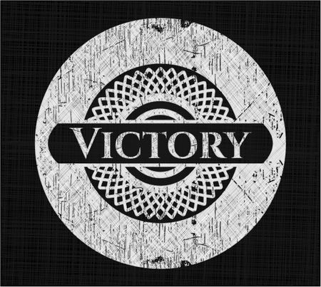 Victory written on a chalkboard