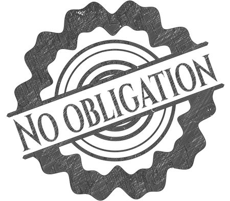 No obligation drawn in pencil