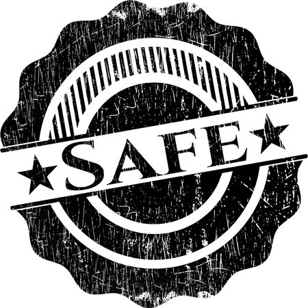 Safe rubber grunge texture stamp