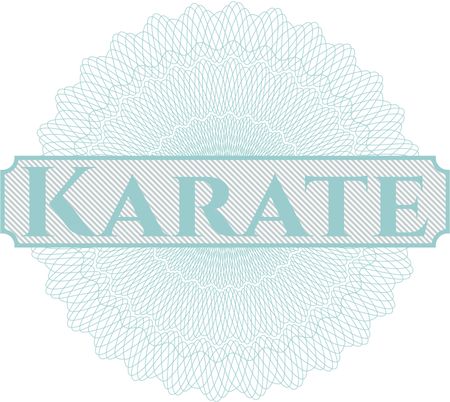 Karate abstract rosette
