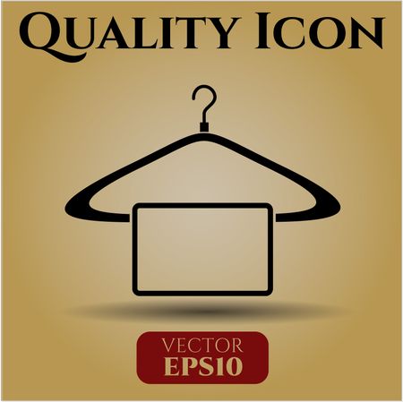 hanger with towel icon vector symbol flat eps jpg app