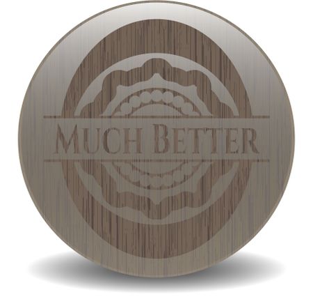 Much Better wood emblem. Retro