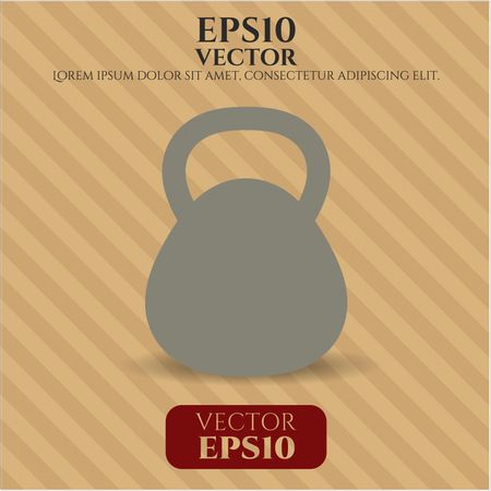 kettlebell icon vector symbol flat eps jpg app web concept