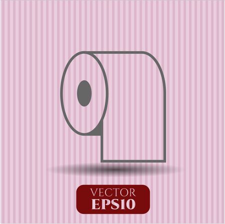 toilet paper icon vector symbol flat eps jpg app web
