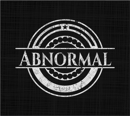 Abnormal written with chalkboard texture