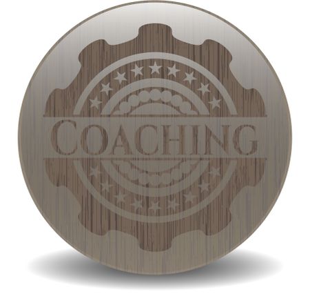Coaching retro wood emblem