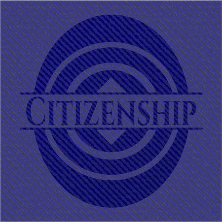 Citizenship denim background