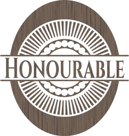 Honourable wood emblem. Retro