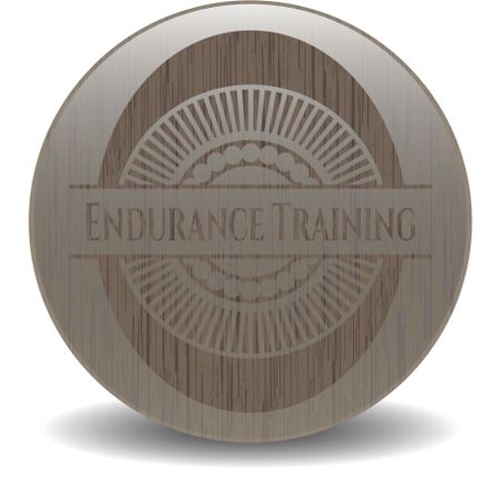 Endurance Training wood emblem. Retro