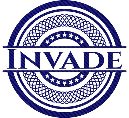Invade emblem with jean high quality background