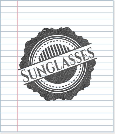 Sunglasses pencil effect