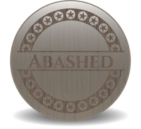 Abashed vintage wood emblem