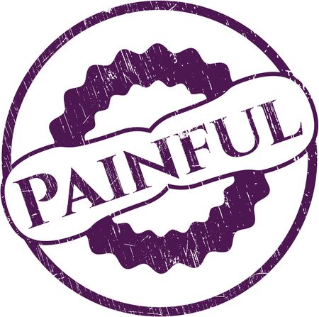 Painful rubber grunge texture stamp