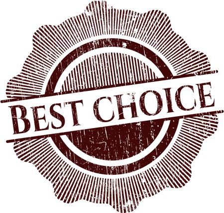 Best Choice grunge stamp