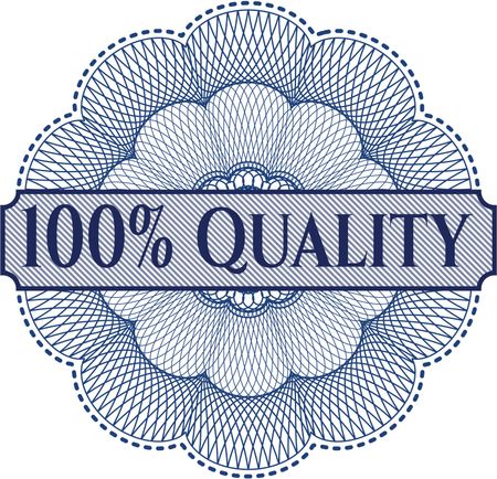 100% Quality inside a money style rosette