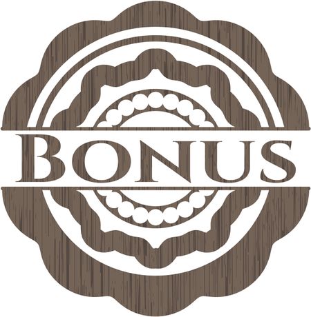 Bonus retro style wooden emblem