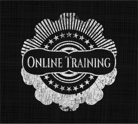 Online Training with chalkboard texture