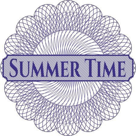 Summer Time rosette or money style emblem