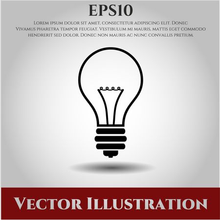 idea icon vector symbol flat eps jpg app web concept website