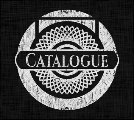 Catalogue with chalkboard texture