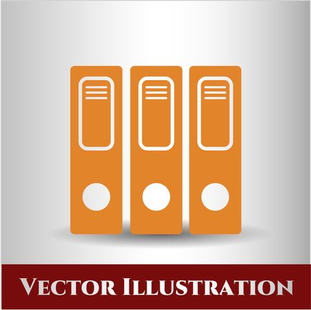 Three folders icon vector symbol flat eps jpg app web
