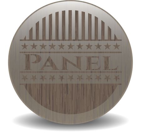 Panel vintage wooden emblem