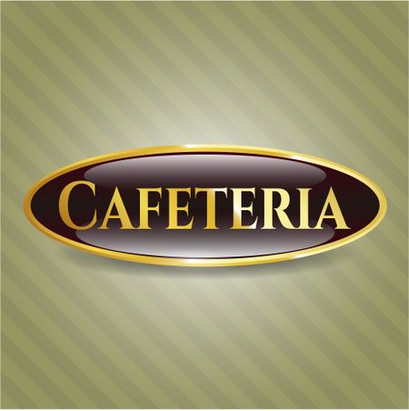 Cafeteria gold emblem or badge