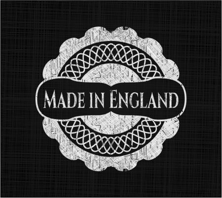 Made in England with chalkboard texture