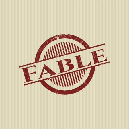 Fable rubber stamp