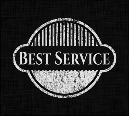 Best Service chalkboard emblem