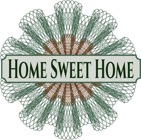 Home Sweet Home abstract rosette