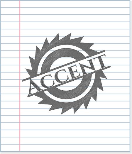 Accent penciled