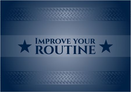Improve your routine card, poster or banner