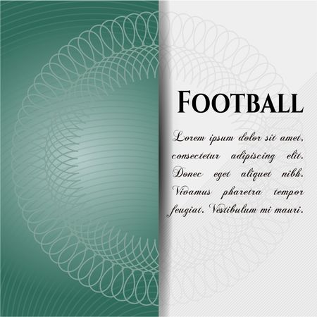 Football card, colorful, nice design