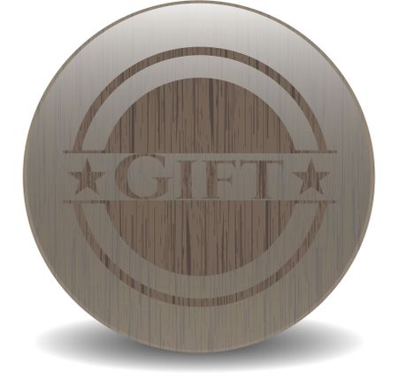Gift vintage wooden emblem
