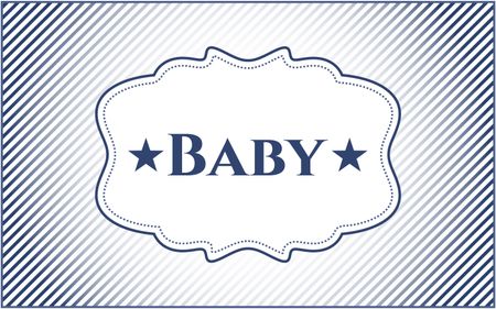 Baby card, colorful, nice design