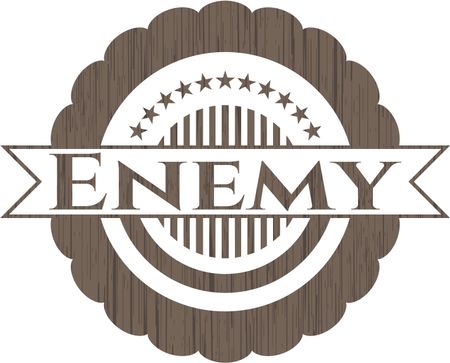 Enemy wood emblem. Retro