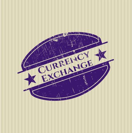 Currency Exchange with rubber seal texture