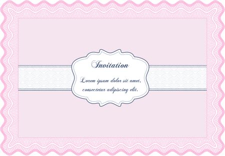 Retro invitation. Superior design. Border, frame. With quality background.