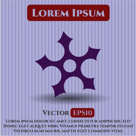 Ninja Star vector icon