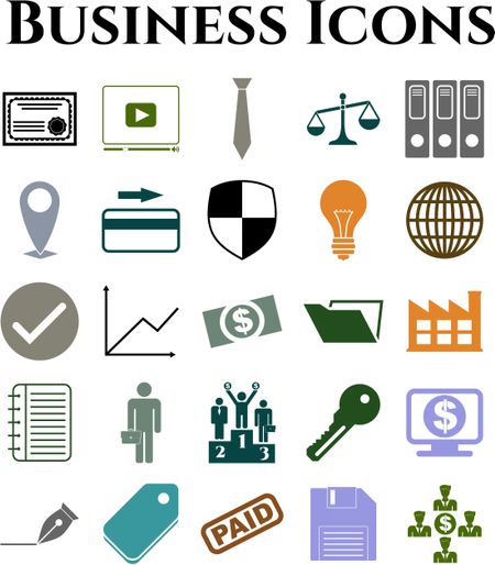 Set of 25 business icons. Quality Icons.