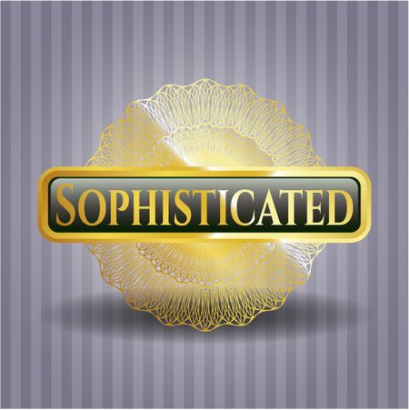 Sophisticated gold badge or emblem