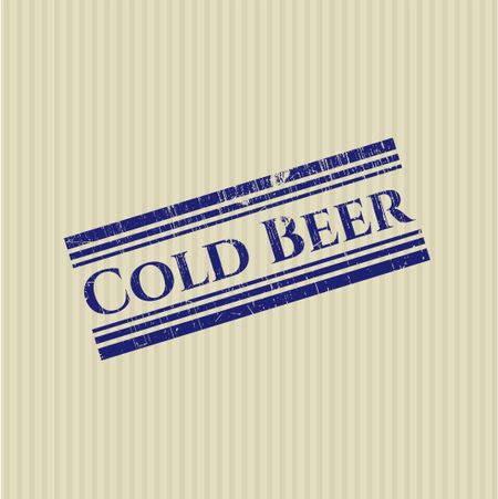 Cold Beer grunge stamp