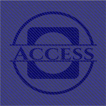 Access emblem with jean high quality background