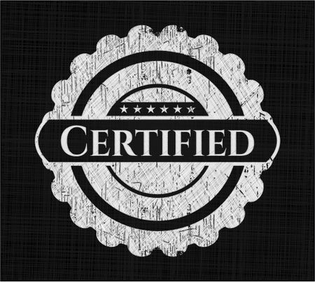 Certified chalk emblem